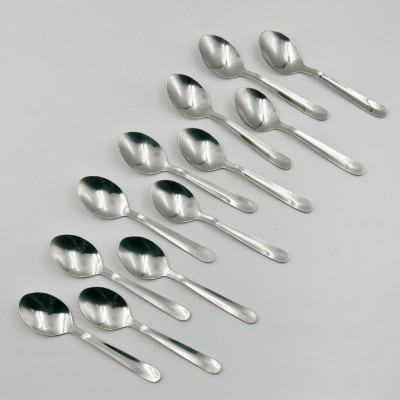 VishList 12 Tea Stainless Steel Steel Ice Tea Spoon, Coffee Spoon, Cream Spoon, Tea Spoon Set(Pack of 12)