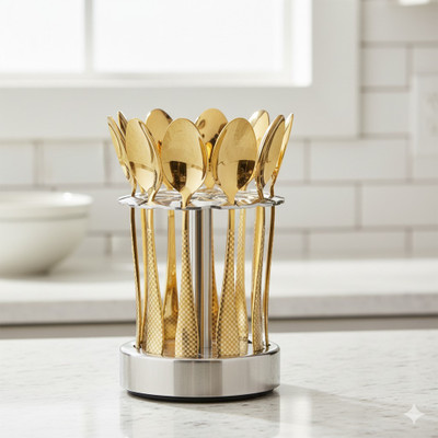 Heimora Stainless Steel Table Spoon, Salad Spoon Set(Pack of 5)