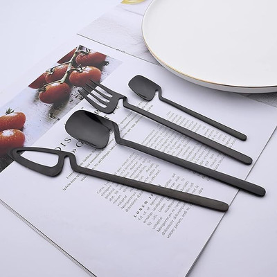 Meneflix 1- set of Black Spoons Stainless Steel Table Spoon(Pack of 1)