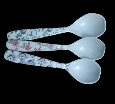 Gayathiristores Melamine Serving Spoon Set(Pack of 3)