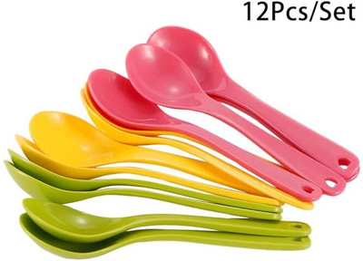 Tekzie Plastic Tea Spoon Set(Pack of 12)