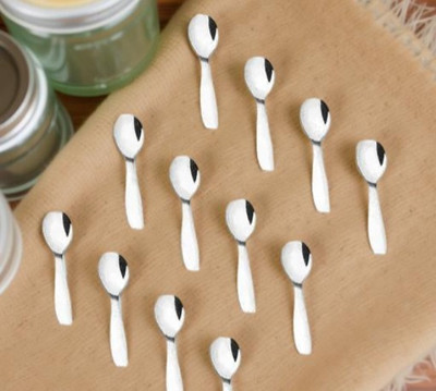 ARSCART 12pc Spices (Masala spoon ) Stainless Steel Sugar Spoon Set(Pack of 12)