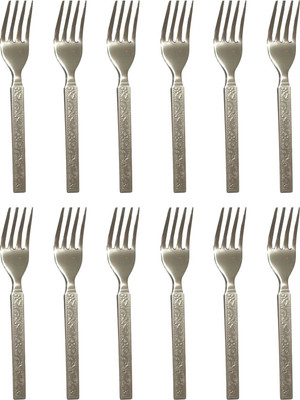 Fuchan Fork 12 pieces Spoon dinner set Steel Salad Spoon, Table Spoon Set(Pack of 12)
