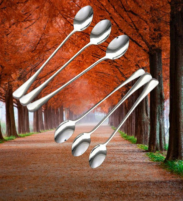 CRING Stainless Steel Ice-cream Spoon Set(Pack of 6)