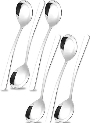 ARSCART mirror polish soup spoon Stainless Steel Ice Tea Spoon Set(Pack of 6)