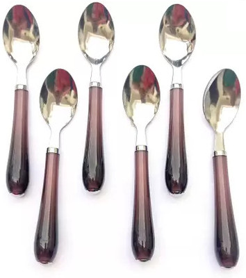 Mohit Steel Stainless Steel Table Spoon Set for Kitchen and Dining Table Steel Stainless Steel Table Spoon Set(Pack of 6)