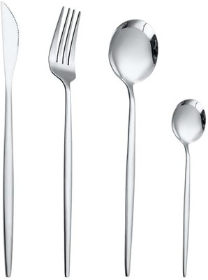 KESHUENTERPRISE french style sterling silver dinner spoons set of 1 (4 pcs) Stainless Steel Table Spoon(Pack of 1)