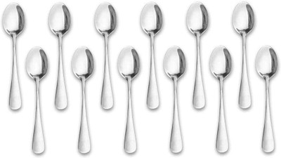 Convay 12 tea code spoon set Disposable Stainless Steel Ice-cream Spoon Set(Pack of 12)