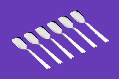 salma Stainless Steel Ice-cream Spoon, Cream Spoon Set(Pack of 6)