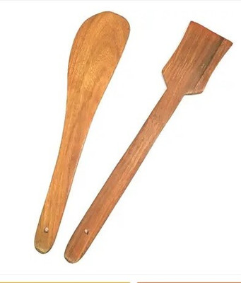 Roxy Trading Disposable Wooden Serving Spoon Set(Pack of 2)