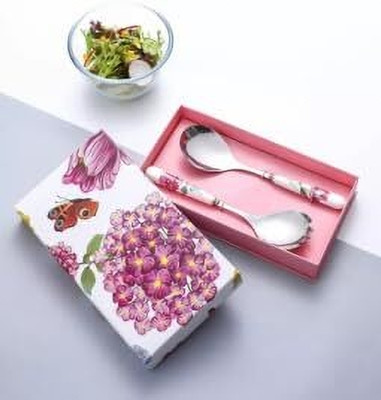 Home Treasures Premium Stainless Steel Serving Tools with Stylish Ceramic, Elegant Gift Box Ceramic Serving Spoon(Pack of 1)