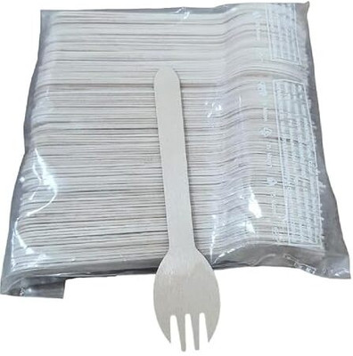 inesh Disposable Wooden Salad Spoon(Pack of 1)