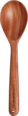 The Indus Valley Neem Wooden Oval Stir Spatula/Ladle for Cooking/Serving - 29cm Wooden Serving Spoon(Pack of 1)