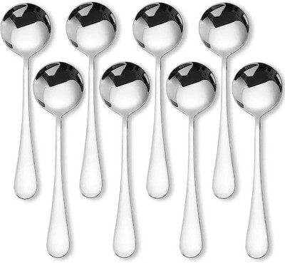 Convay k2 8 soup spoon set Stainless Steel Soup Spoon Set(Pack of 8)