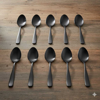 Heimora Stainless Steel Table Spoon, Salad Spoon Set(Pack of 6)