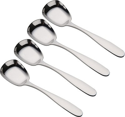 Convay Stainless Steel Ice-cream Spoon Set(Pack of 4)