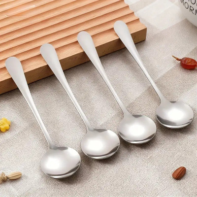 Haniza SACHIN 4 SOUP SPOON Stainless Steel Soup Spoon Set(Pack of 4)