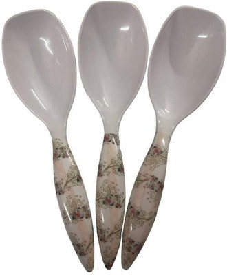 Evaware International Serving Spoon Long Handled Serving Spoon Melamine Serving Spoon Set(Pack of 3)