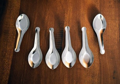 ScentRose Masala Spoons for Container/ Spice Jars Stainless Steel Serving Spoon Set(Pack of 6)