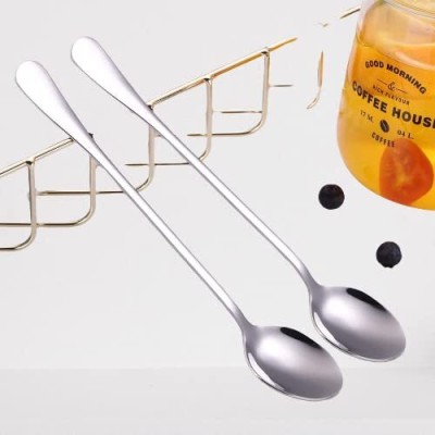 Unicus Long handle spoon 2 pcs. Stainless Steel Table Spoon, Cream Spoon, Sugar Spoon, Measuring Spoon Set(Pack of 2)