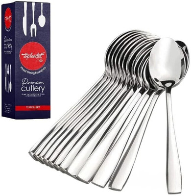 Culinary Crafts SpoonSet_12 Stainless Steel Table Spoon, Sugar Spoon, Coffee Spoon Set(Pack of 12)