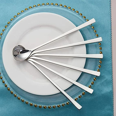 CRING Stainless Steel Ice-cream Spoon Set(Pack of 6)
