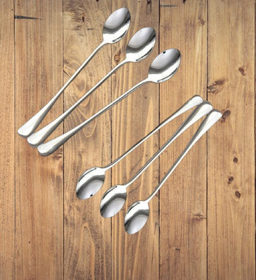 CRING Stainless Steel Ice-cream Spoon Set(Pack of 6)
