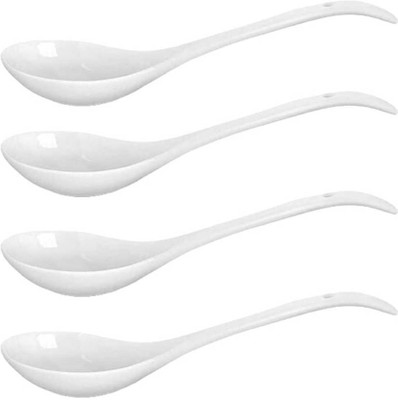 Jonti Alexa Ceramic Large serving set Ceramic Serving Spoon Set(Pack of 4)