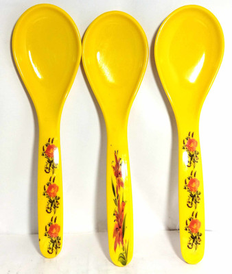 mayes melamine serving spoon set of 3 pc Melamine Salad Spoon Set(Pack of 3)