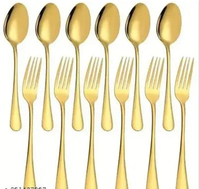 MGPL Premium quality 6 Gs+ 6Gf Stainless Steel Table Spoon Set(Pack of 12)