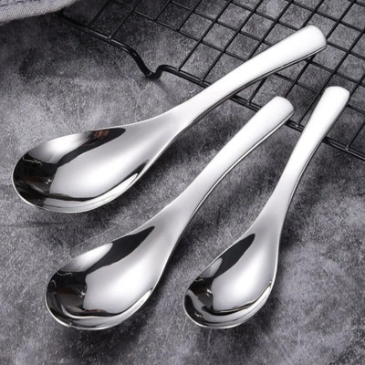 XACA Soup Spoons Stainless Steel Dinner Spoons Set of 6 Stainless Steel Soup Spoon Set(Pack of 3)