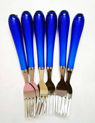 JADEE Stainless Steel Fork Set of 6 Pcs Stainless Steel, Steel Table Spoon Set(Pack of 6)