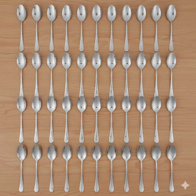 Heimora Stainless Steel Table Spoon, Salad Spoon Set(Pack of 6)