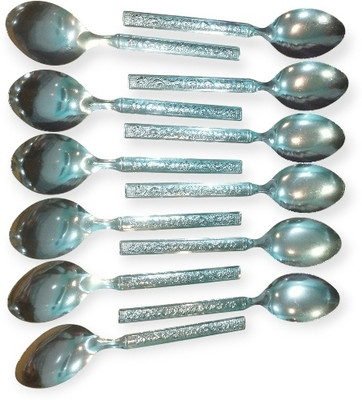 NUT E MONKEY 12 PCS PACK OF BEST TABLE SPOON FOR DINNER CUTLERY (PACK OF 12) Steel Table Spoon Set(Pack of 12)