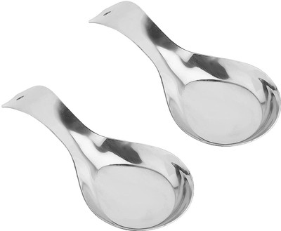 FENQEW 2 Spoon Rest. Set Stainless Steel Table Spoon Set(Pack of 2)