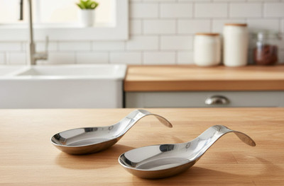 Haniza 2 REST SPOON Stainless Steel Serving Spoon Set(Pack of 2)