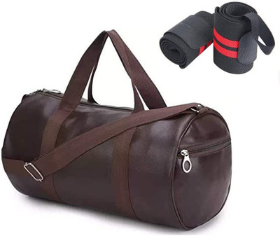 HouseOfCommon Sports Synthetic Leather Gym Bag with Shoulder Strap for Men and Women.(Red, Messenger Bag)