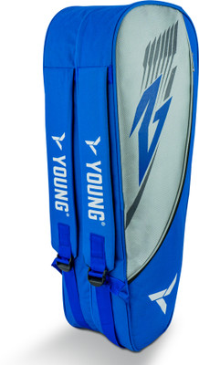 Young R2 Pro Badminton Double Zipper Kitbag | Durable Polyester Fabric(Kit Bag)