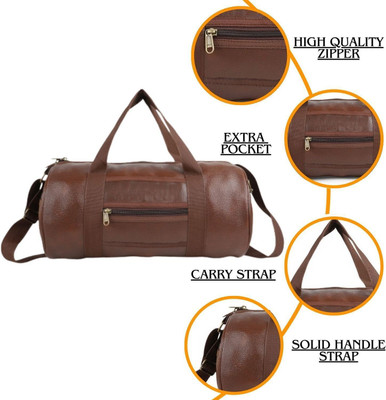 FIT FOCUS Unique Gym Bag For Men || 20L Gym Bag || Sports Bag || Extra Pocket New Bag(Brown, Kit Bag)