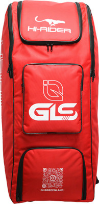 GLS Rider Duffle Cricket Bag with Two BAT Inner Compartment and Shoe Compartment(Red, Backpack)
