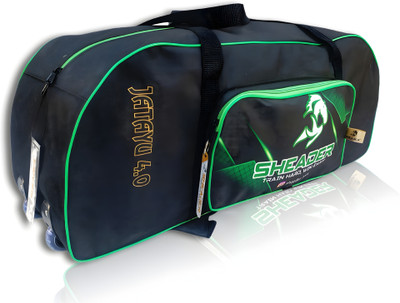 SHEADER CRICKET KIT BAG JAYAYU 4.0 PITTHO STYLE WHEEL BAG 3D PRINT(Green, Wheeler)