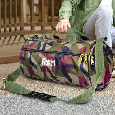 frokht ™ Military Color Shoulder Duffle Bag For Traveling Coaching College Bag(Multicolor, Kit Bag)