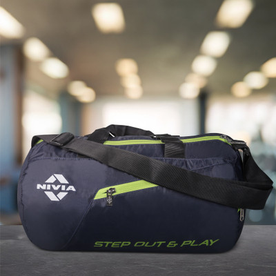 NIVIA Deflate Round01 Gym Bag(Blue, Kit Bag)