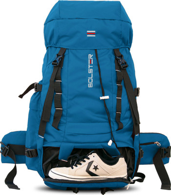 BOLSTER 70L Sport trekking Bag for Hiking with Shoe Compartment – 1 Year Warranty(Blue, Rucksack)
