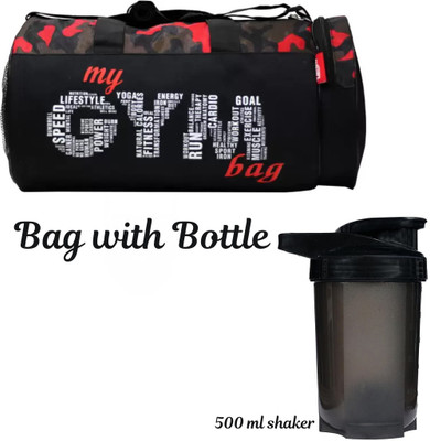 EMMCRAZ Multi-Purpose MY GYM BAG with spider bottle (Kit Bag) (Black, Kit Bag)(Red, Dry Bag)