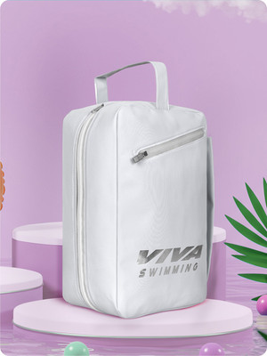 VIVA SWIMMING SEA-HOAX kit Bag For Swim Accessories Like Goggle, Cap, Kickboard +1 side Pocket(White, Kit Bag) VIVA SWIMMING SEA-HOAX kit Bag For Swim Accessories Like Goggle, Cap, Kickboard +1 side Pocket(White, Kit Bag)