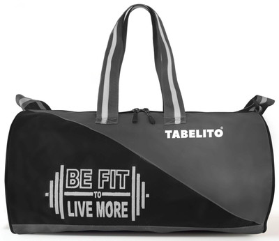 TABELITO Duffle Sports Travel Gym Bag 30 Litre Water-Resistant Shoulder Strap Bags(Grey, Kit Bag)