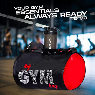 TRUE INDIAN (Expandable) my gym bag with shaker bottle with wrist support Unisex Gym Duffel Bag