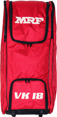 AASHRAy MRF VK18 Backpack With Wheel Cricket Kit Bag(Red, Kit Bag)