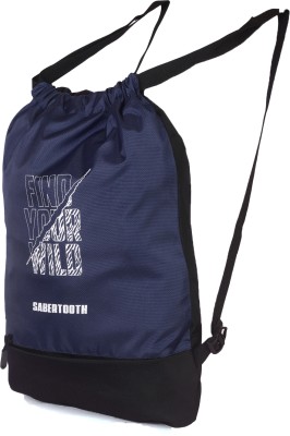 SABERTOOTH Paw Daypack, Drawstring bag, Yoga Bag sport bags and gym bags 18 L Backpack(Blue)